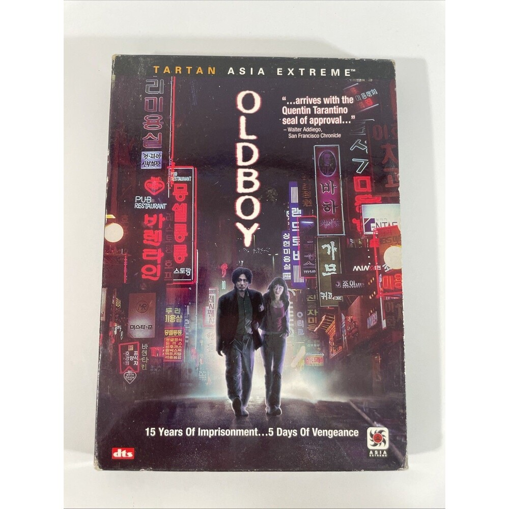 Oldboy 2003 DVD 2005 With Slipcover / Slipcase Insert & Poster Tartan Asia Extr
